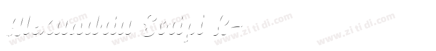 Alexandria Script R字体转换